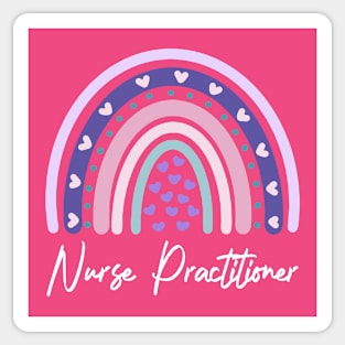 Nurse Practitioner Boho Rainbow | NP Appreciation Gift Sticker